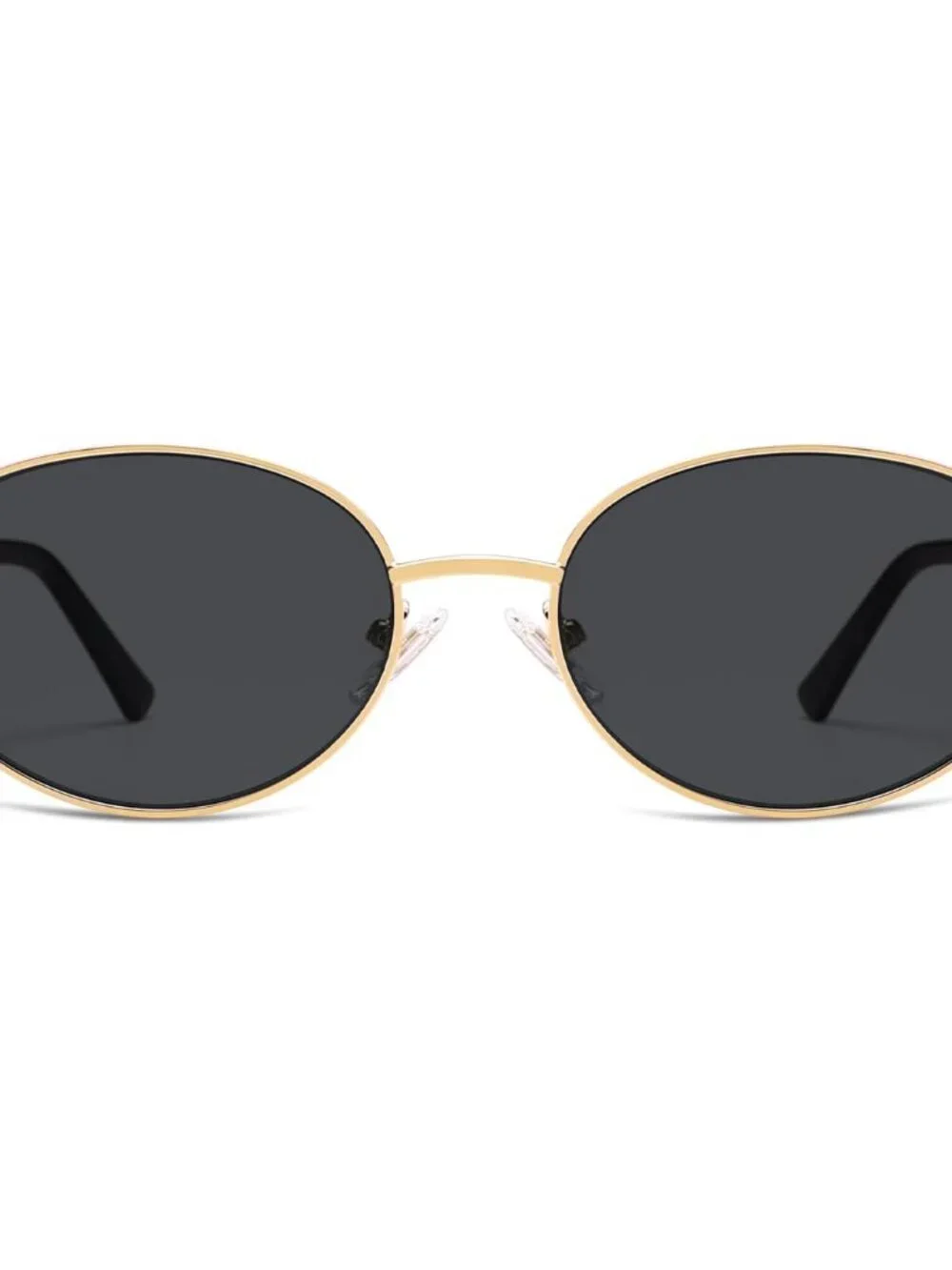 Versatile Retro Oval Sunglasses with Metal Frame - Perfect for Every Adventure